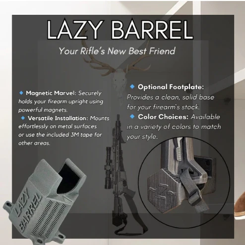 Lazy Barrel Mount supporting a rifle or shotgun